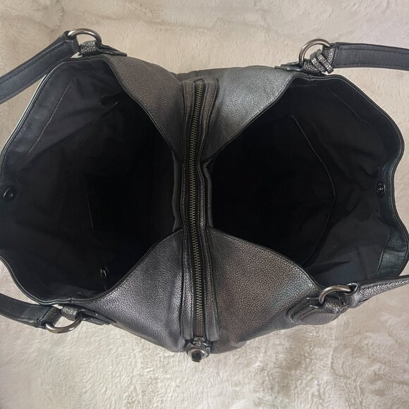 Coach EDIE 31 Metallic Silver/Gunmetal SHOULDER BAG F36503 - Picture 12 of 16